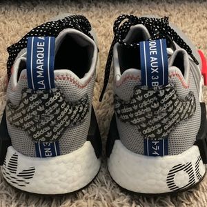 Adidas boost grey/black/blue/red